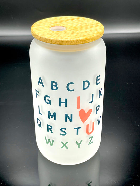 AlphabetILoveYou Cup