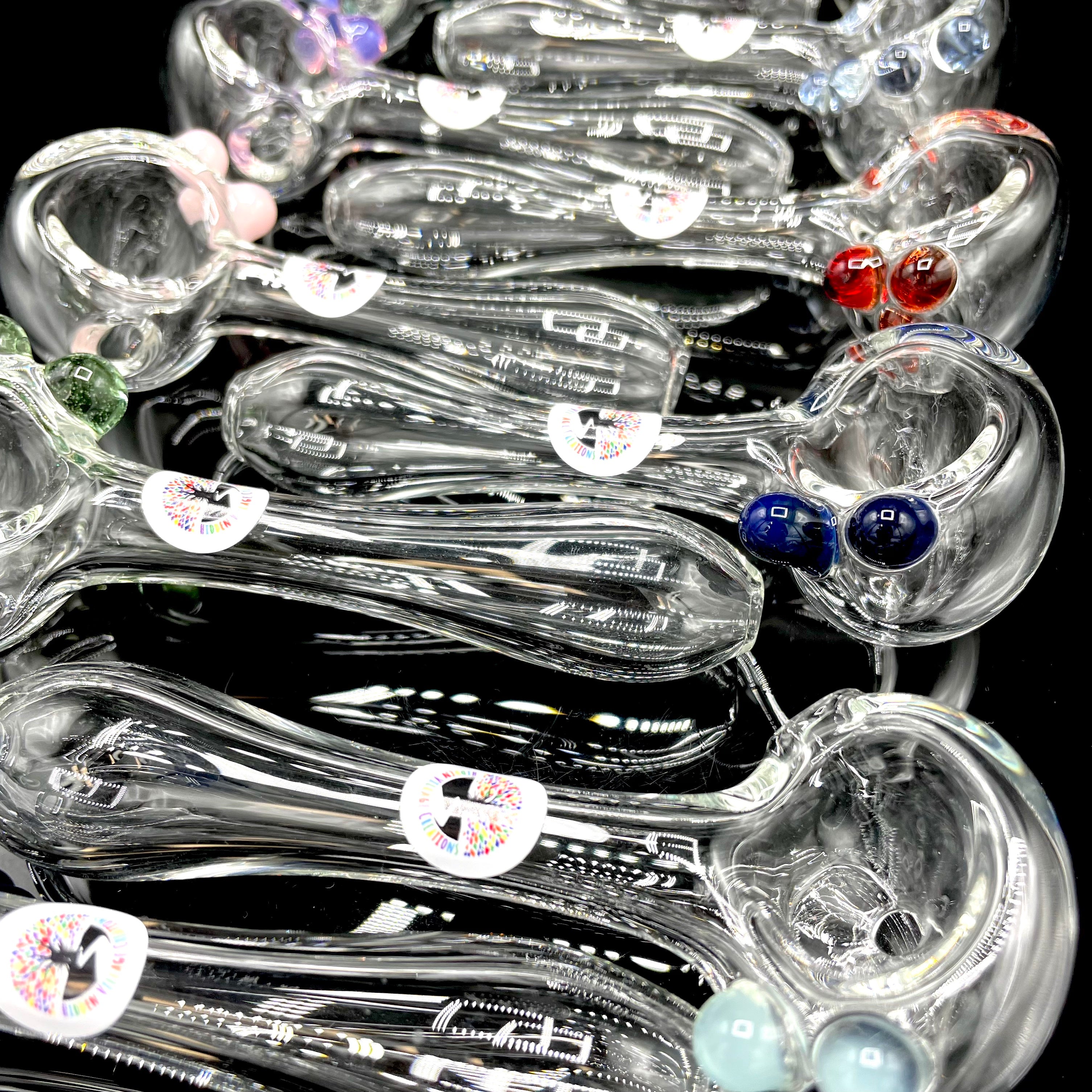 Translucent Glass Pipe Clear Glass Pipe – HiddenVillageCreations
